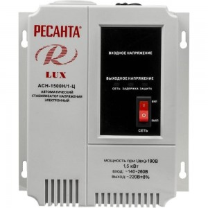 Стабилизатор напряжения Ресанта АСН 1500 Н/1-Ц Lux 63/6/20