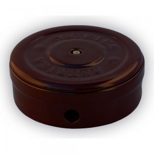 Распаечная коробка Retrika, ретро цельнокерамическая, коричневый D-95 RR-09022
