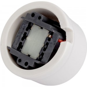Проходной одноклавишный выключатель Retrika, керамический, ретро белый R-SW-11