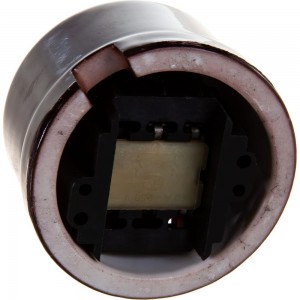 Двухклавишный выключатель Retrika, ретро цвет коричневый R-SW-22