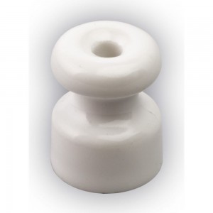 Керамический ретро изолятор Retrika белый, 20 шт RI-02201-20