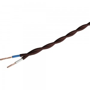 Силовой кабель Retro Electro, ретро, 3х2,5, коричневый, длина бухты 20 2254737