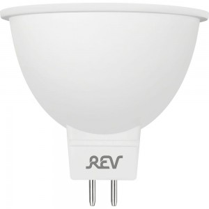 Светодиодная лампа LED MR16 GU5.3 5W 400Лм, 3000K, теплый свет, 12V REV 32371 6
