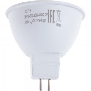 Светодиодная лампа LED MR16 GU5.3 5W 400Лм, 3000K, теплый свет, 12V REV 32371 6