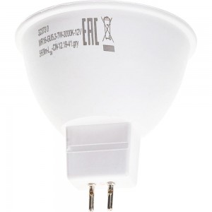 Светодиодная лампа LED MR16 GU5.3 7W 560Лм, 3000K, теплый свет, 12V REV 32373 0