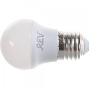 Светодиодная лампа LED G45 Е27 7W 560Лм, 4000K, холодный свет REV 32343 3