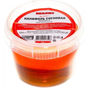 Канифоль сосновая марки А (100 гр) REXANT 09-3711