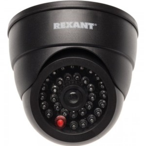 Муляж внутренней камеры REXANT купольная с вращающимся объективом, черная 45-0230