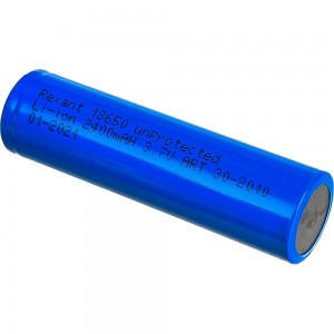 Аккумуляторы Rexant 18650 unprotected Li-ion 2400 mAH 3.7 В 10 шт 30-2010