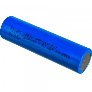 Аккумулятор Rexant 18650 unprotected Li-ion 2600 mAH 3.7 В 30-2020