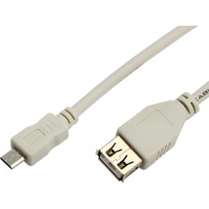 Шнур REXANT micro USB male - USB-A female 0.2M 18-1161