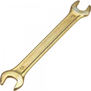Гаечный рожковый ключ желтый цинк REXANT 8х9 мм 12-5822-2