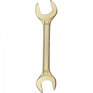 Гаечный рожковый ключ желтый цинк REXANT 24х27 мм 12-5833-2