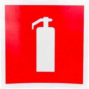 Наклейка-знак пожарной безопасности REXANT Огнетушитель, 200x200мм 56-0051