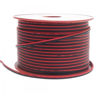 Акустический кабель REXANT ШВПМ 2х0,75 кв.мм, красно-черный, бухта 100 м 01-6104-3