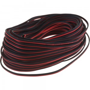 Акустический кабель REXANT 2х0,25 кв.мм красно-черный м. бухта 20 м 01-6101-3-20