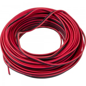 Акустический кабель REXANT 2х0,50 кв.мм красно-черный м. бухта 20 м 01-6103-3-20
