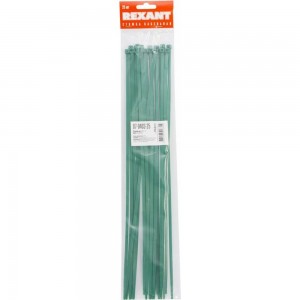 Хомут REXANT nylon 400x5.0 мм 25 шт зеленый 07-0403-25