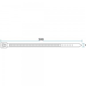 Хомут REXANT nylon 500x4.8 мм 100 шт белый 07-0500