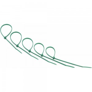Нейлоновая кабельная стяжка REXANT 200x3,6мм, зеленая 25 шт/уп 07-0203-25