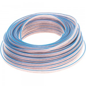 Акустический кабель REXANT 2х0,75 кв.мм прозрачный BLUELINE м. бухта 20 м 01-6204-3-20
