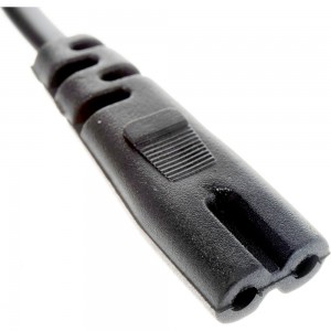 Сетевой шнур REXANT вилка - евроразъем С7, кабель 2x0,75 кв.мм, длина 1,8 метра 11-1102