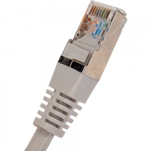 Патч-корд REXANT FTP, категория 6, LSZH, длина 5 метров, экранированный, серый 18-8107-1