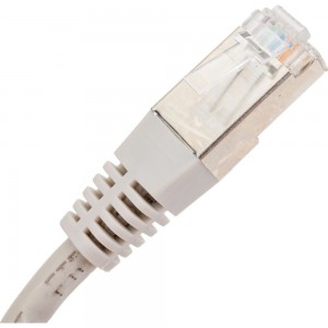 Патч-корд REXANT FTP, категория 6, LSZH, длина 5 метров, экранированный, серый 18-8107-1