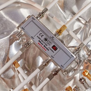 Делитель REXANT ТВx6 под F-разъем 5-1000 МГц Silver 05-6104