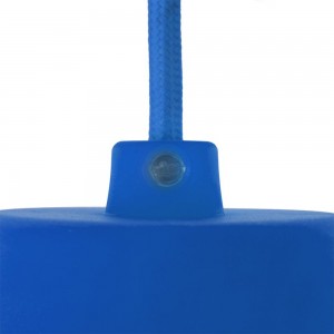 Патрон REXANT E27 силиконовый со шнуром 1 м синий 11-8885