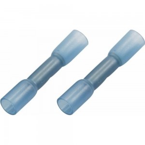 Изолированная соединительная гильза REXANT, термоусаживаемая, L-37 мм, 1.5-2.5 кв.мм, синяя 08-0724