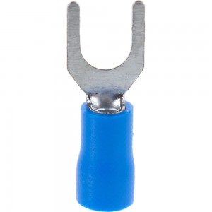 Вилочный наконечник REXANT, изолированный, 5.3 мм, 1.5-2.5 мм.кв, синий, 100 шт 08-0133