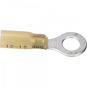 Кольцевой изолированный термоусаживаемый наконечник REXANT диаметр 8.4мм 4-6кв.мм желтый, 100 шт 08-0059