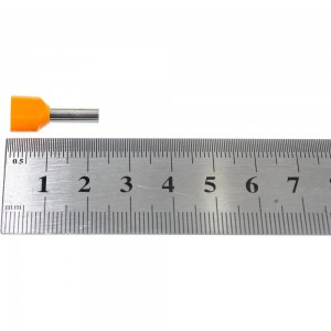 Втулочный штыревой изолированный наконечник REXANT F-12мм 2х4кв.мм 4.0-12/НГи2 4,0-12 оранжевый, 100 шт 08-2810