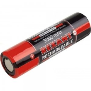 Аккумулятор REXANT 18650 unprotected Li-ion 3000mAH 3.7В 2шт 30-2035-05