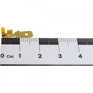 Плоская клемма REXANT штекер 4.8мм 0,5-1.5кв.мм, 100 шт 08-0910