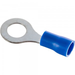 Кольцевой изолированный наконечник REXANT, диаметр 6.5 мм, 1.5-2.5 кв.мм, синий, 100 шт 08-0035