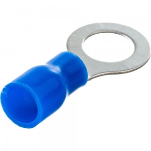 Кольцевой изолированный наконечник REXANT, диаметр 6.5 мм, 1.5-2.5 кв.мм, синий, 100 шт 08-0035