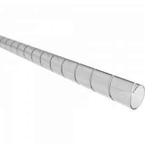 Кабельный спиральный бандаж REXANT, диаметр 6 мм, длина 2 м /SWB-06/, прозрачный 07-7006
