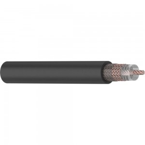 Коаксиальный кабель REXANT RG-213, 50 Ом, Cu/Cu, 96%, бухта 100 м, черный 01-2041