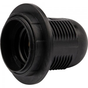 Термостойкий подвесной патрон REXANT пластиковый с кольцом Е27 черный 11-8826