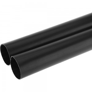 Термоусаживаемая клеевая трубка REXANT 33,0/5,5 мм, 6:1 черная 2 шт по 1 м 23-0033