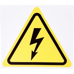 Наклейка знак электробезопасности Опасность поражения электротоком REXANT 200x200x200 мм 5 шт 56-0006
