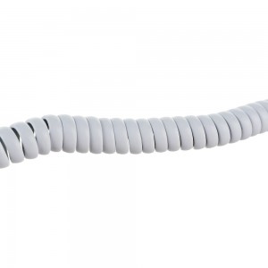 Витой трубочный телефонный шнур REXANT RJ-10, 4P-4C, 4 м, белый 18-2041