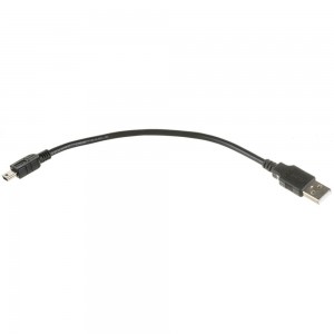 Кабель USB - mini USB REXANT 0.2 метра, черный 18-1131-2