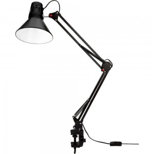 Настольная лампа REXANT Акцент на струбцине Е27 черная 603-1008