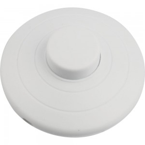 Напольный выключатель кнопка REXANT 250V 2А ON-OFF белый 36-3015