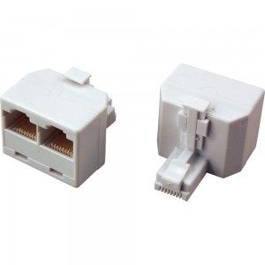 Сетевой переходник LAN REXANT штекер RJ-45 (8Р8С) -2 гнезда RJ-45 (8Р8С) 06-0113-B