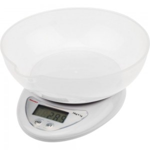 Настольные электронные весы REXANT кухонные, с чашей, до 5 кг 72-1004