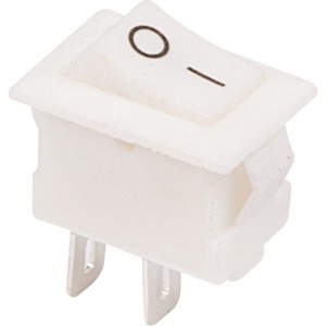Клавишный выключатель REXANT 250v 3а (2с) on-off белый micro (rwb-101) 36-2012